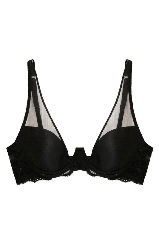 Charlotte Lace Sheer Overlay Demi Bra