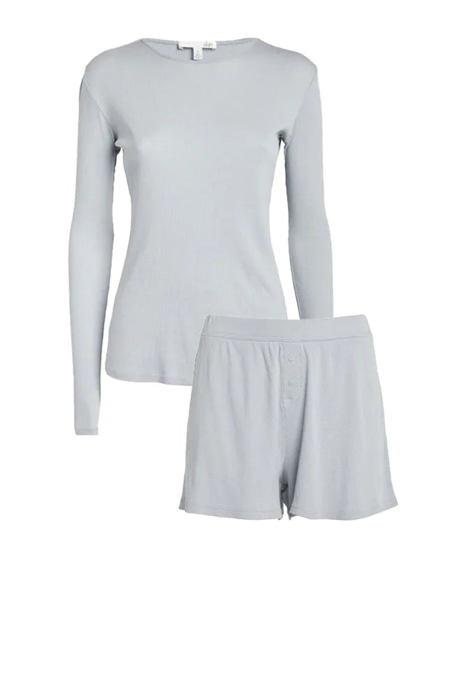 Pima Cotton Rayne Longsleeve Top & Regan Short Set