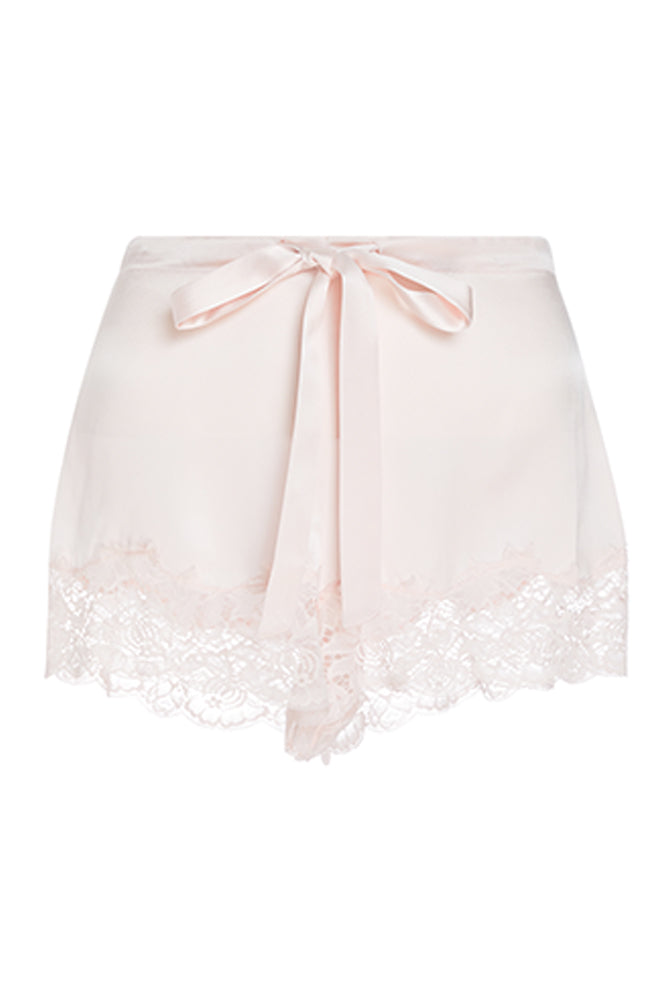 Lace and Silk Shorts