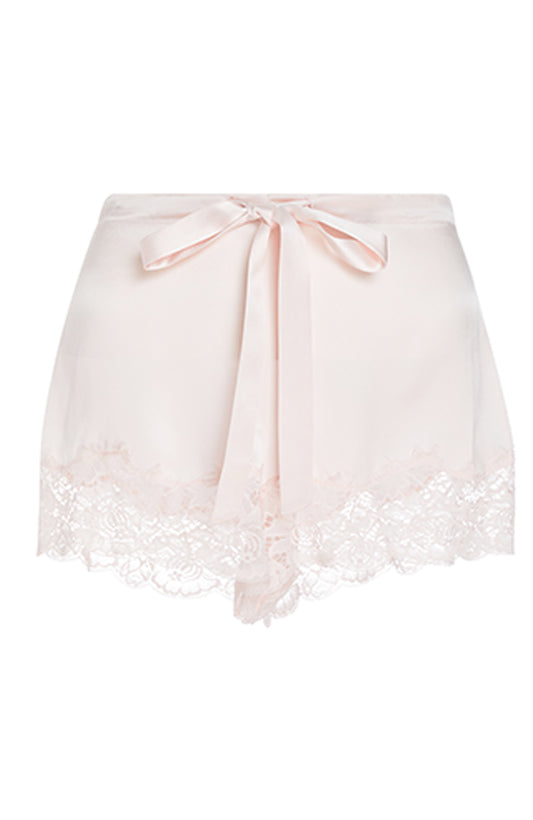 Lace and Silk Shorts