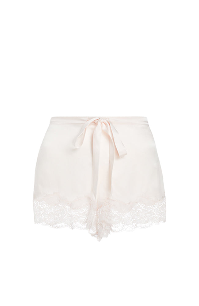 Lace and Silk Shorts