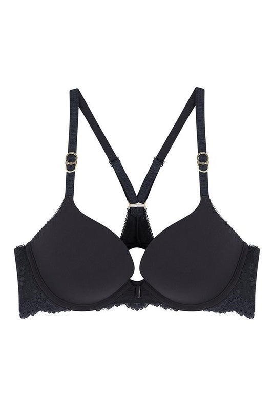 Smooth Lace Front Close Racerback Bra